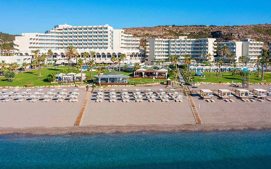 Vue aérienne de l'hôtel - Rodos Palladium